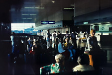 Northwest Orient Hangar/Gate from Inside Airport Terminal - 1970's 35mm Slide