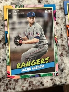 Juego de 1 tarjeta Topps Montgomery 582 Club 2023 Texas Rangers Jacob deGROM #6 - Imagen 1 de 1