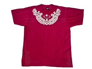 VTG HEART DOILY SHIRT Screen Stars Best 50/50 Women’s Large Single Stitch A29 - Picture 1 of 9