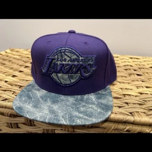 Los Angeles Lakers Denim Lightning Mitchell And Ness Snapback - Bild 1 von 7