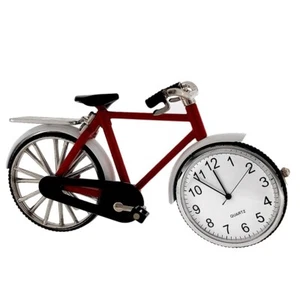 Bicycle Vintage Style Desk Mini Clock - Die-Cast, Collectible Gift - Picture 1 of 5
