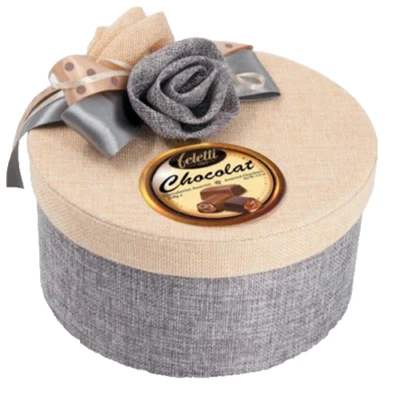 Feletti Scatola Elodie confezione regalo Cioccolatini Latte Fondente GRIGIA - Image 1 of 2