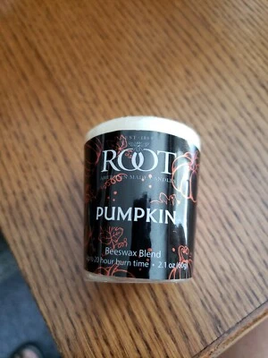 Candle PUMPKIN Noir Collection- Root Beeswax Blend Votive - 2 oz burns 20 hours  - Image 1 of 4