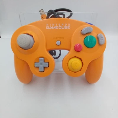 Nintendo GameCube Official Controller Orange Working From Japanese - Image 1 of 4