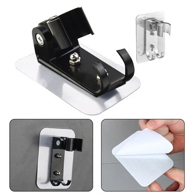 Soffione Doccia Sostegno Regolabile Alluminio Doccia Stand for Liscio Muri Marmo - Immagine 1 di 4