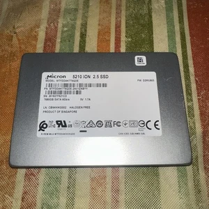 Micron 5210 ION 7.68TB SATA 6Gb/s QLC 2.5" Enterprise SSD MTFDDAK7T6QDE - Afbeelding 1 van 2