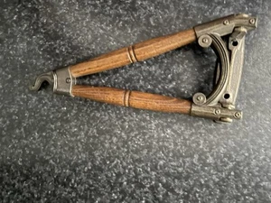 1970s Swivel Plant Hook Wood & Metal Lantern Lamp Wall Hanger Decor USA Vintage - Picture 1 of 4