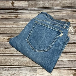 Oliver Logan Distressed Denim Jeans Raw Hem Size 32x28 - Picture 1 of 8