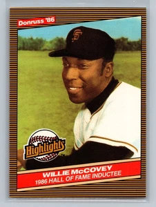 1986 Donruss Highlights #34 Willie McCovey San Francisco Giants - Picture 1 of 2