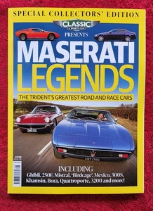 MASERATI LEGENDS Classic & SportsCar Magazine BRAND NEW MINT - Imagen 1 de 3