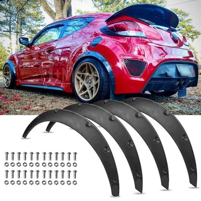Kit de carrocería de arcos de rueda extra anchos para guardabarros turbo 3,5"" para Hyundai Veloster Foto 1 de 4