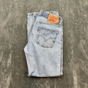 Jeans uomo Levis 501 29x29,5 (tag33x30) lavaggio leggero difetto - Foto 1 di 14