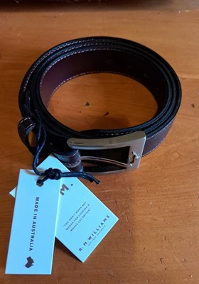 R.M. WILLIAMS LEATHER BELT BROWN - image 1 of 4