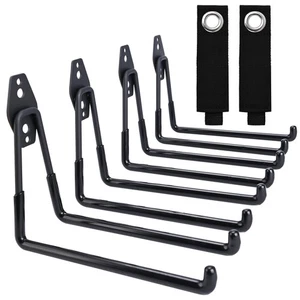 Ganchos de garaje grandes, organizador de cable de alta resistencia de 7,5 pulgadas para organización de garaje,... - Imagen 1 de 7