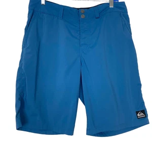 QUIKSILVER Men Swim Board Shorts Size 32 Blue Summer Blue Ocean Vacation 74-12 - Picture 1 of 8