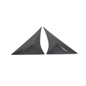 2PCS For 21-23 Toyota Venza Harrier Carbon Fiber Style Rear Window Triangle Trim - Bild 1 von 12