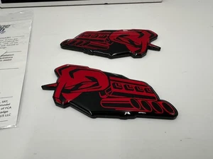 2026 Ram 1500 2500 5.7L 6.4L V8 Hemi 3D Fender Emblem Decal Badge Nameplate Red - Picture 1 of 3