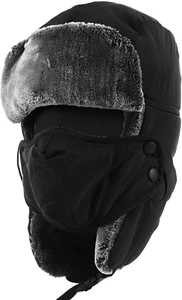 Wintermütze Herren, Russische Mütze, Ushanka, Russen Mütze, Mütze Mit Ohrenklapp - Bild 1 von 7