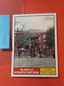 2009 Topps American Heritage #111 The Treaty at Appomattox Court house, cd1 - Picture 1 of 2