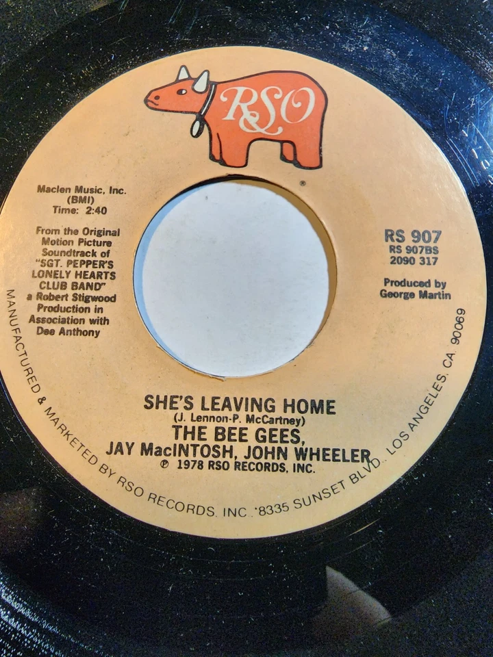 Robin Gibb 45 Oh! Darling / Bee Gees - She's Leaving Home  45RPM VG F197 - Image 1 of 1