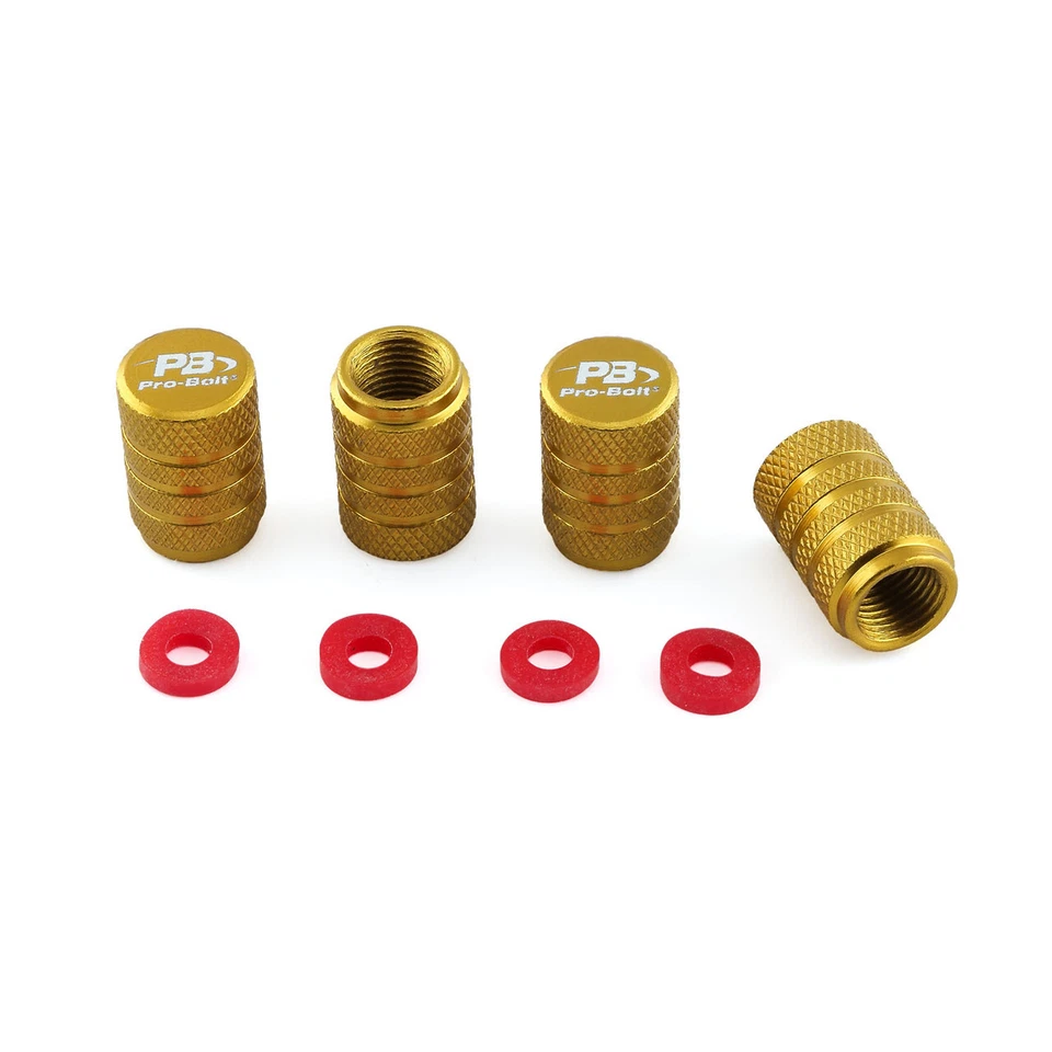 Valve Caps Dust Gold for Alfa Romeo Brera Giulia Giulietta Stelvio - Image 1 of 1
