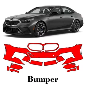 Front bumper PreCut PPF Paint Protection Film For BMW M5 2021-2025 - Picture 1 of 6