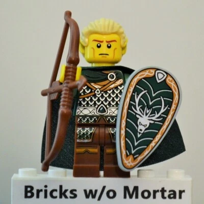 New Genuine LEGO Elf Minifig with Bow and Shield Series 3 8803 - Image 1 of 4