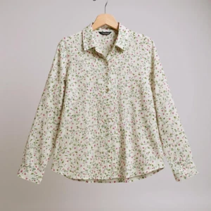 Vintage Eddie Bauer Hemd Damen L Blumen Knopfleiste Langarm sommerlich Retro - Bild 1 von 6