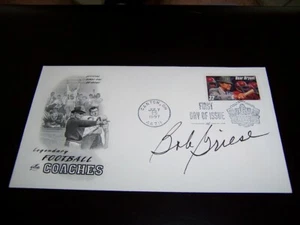 Bob Griese Autographed FDC 1997 Certificate Of Authenticity Miami Dolphins HOF - Picture 1 of 1