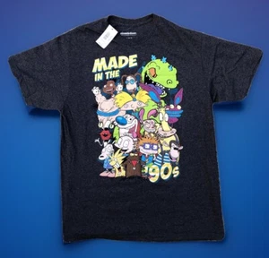 Nickelodeon T Shirt Ren Stimpy Rugrats Men's L Made In The 90s Hey Arnold NWT - Picture 1 of 9
