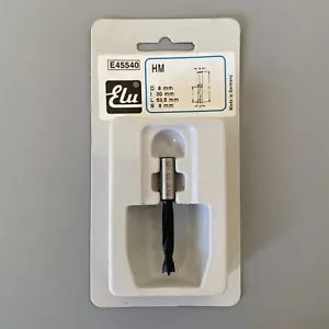 ELU E45540 HM/TCT Oberfräse Dübelbohrer 8 mm Schaft D:6 mm I:30 mm L:53,5 mm - Bild 1 von 3