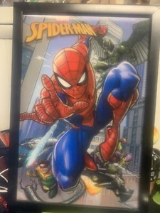 Open Road Brands Marvel 12 x 17 (inch) Lenticular Spiderman 3D Framed Photo - Picture 1 of 5
