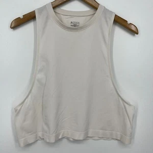 Athleta Tank Top Women's Size S Pink Crew Neck Yoga Sleeveless Nylon Cropped - Picture 1 of 8