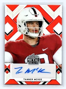 TANNER McGEE RC AUTO 2022 LEAF METAL DRAFT SP /5 QB ROOKIE AUTO EAGLES RC SP - Picture 1 of 2