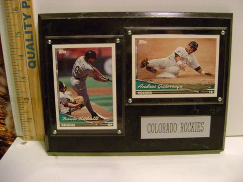 MLB COLORADO ROCKIES CARD WALL PLAQUE Cover