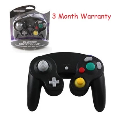 Nintendo Gamecube & Wii Classic Controller Wired BLACK Brand New  - Image 1 of 3