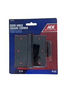 Ace Hardware 3 1/2 Zoll Türscharnier Vierkant Ecke 5297072 schwarz - Bild 1 von 2