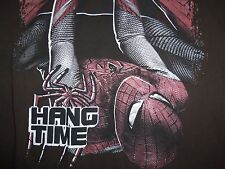 The Amazing Spiderman Movie "Hang Time" Super Hero Brown Graphic T Shirt - M