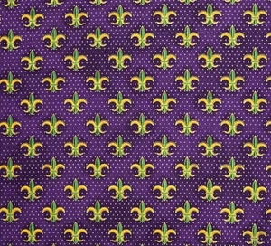 Purple Mardi Gras Fleur De Lis (#342) - Poodle, Schnauzer, German Shepherd - Picture 1 of 1