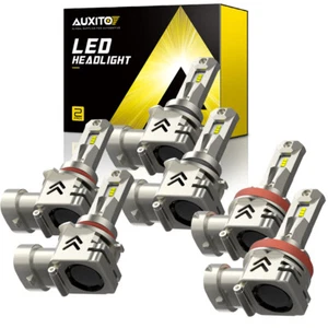 6x LED Headlight Bulb Fog Light Combo 9006 9005 H16 Hi Low Beam Kit Xenon White - Picture 1 of 9