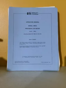 HP 04284-90000 4284A Precision LCR Meter Operation Manual - Picture 1 of 2