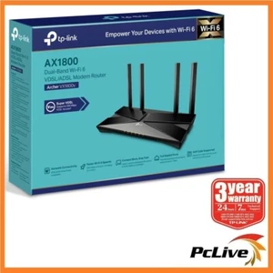 TP-Link Archer VX1800v AX1800 Dual Band Wi-Fi 6 VDSL ADSL Modem Router NBN VoIP - Picture 1 of 6