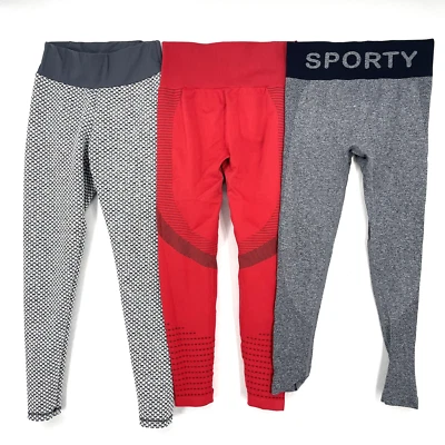 Pantalones de Yoga Tik-Tok Talla M Anticelulítica Push Up Acanalados Cintura Alta Leggings Gimnasio Foto 1 de 4