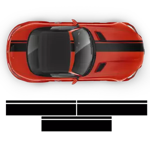 Rayas de carreras audaces para MB AMG GTS - Imagen 1 de 2