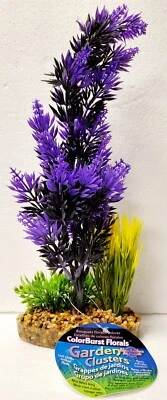 BLUE RIBBON COLORBURST PACIFICA PLANT BLACK/PURPLE  PLASTIC CB-2010-BK-PP - Image 1 of 3