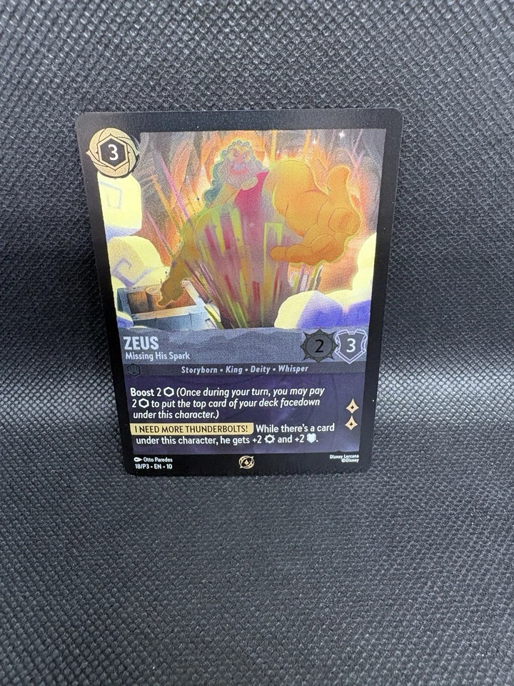 Zeus Missing His Spark 18/P3 - Disney Lorcana TCG Promo - Image 1 of 1