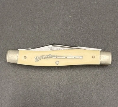 NAVAJA DE BOLSILLO DE ACERO INOXIDABLE SCHRADE THE KENTUCKY RIFLE DE COLECCIÓN HECHA EN EE. UU. Foto 1 de 4