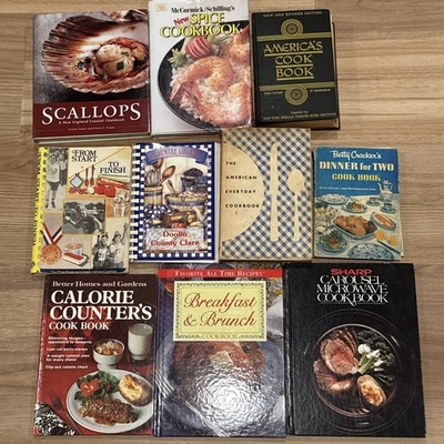 Vintage Betty Crocker's First Edition America Better Homes Sharp Cook Book Lot - Image 1 of 4