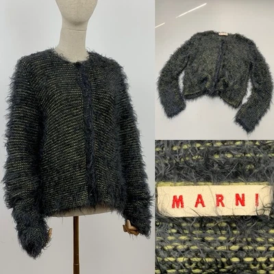 Cárdigan suéter italiano 42 MARNI tejido de lana/cachemira de gran tamaño para mujer Foto 1 de 4