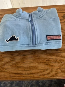 Vineyard Vines Fleece 1/4 Zip Pullover Herren M Langarm - gebraucht - top - Bild 1 von 6